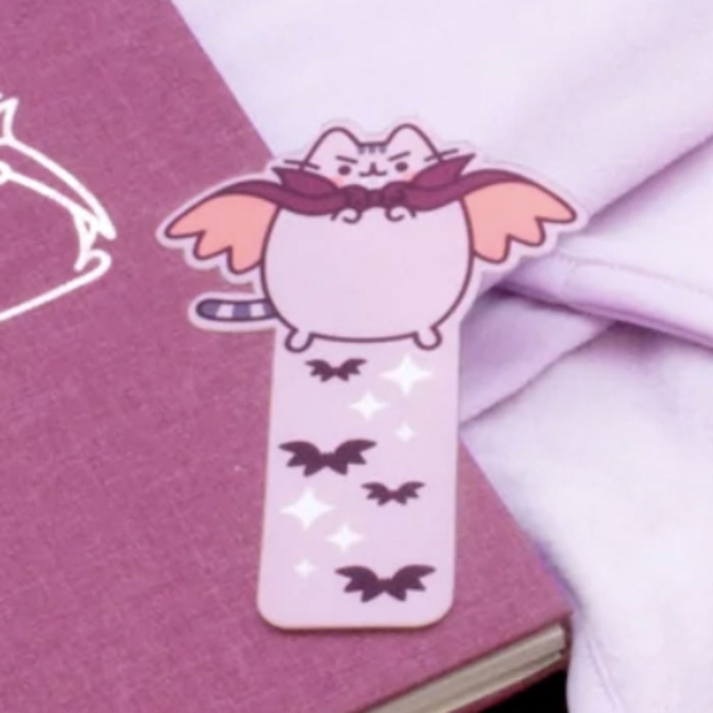 Culture Fly Pusheen Box Exclusive Vampurr Purple Bat Bookmark New - Picture 4 of 4